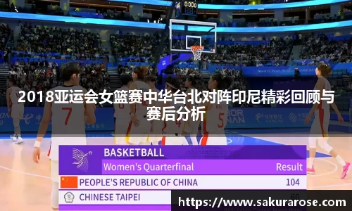 2018亚运会女篮赛中华台北对阵印尼精彩回顾与赛后分析